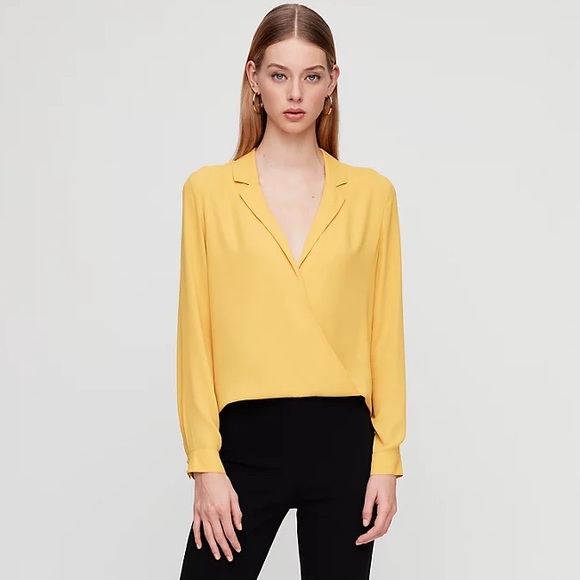BNWT-  Babaton Brett Blouse - Acacia - Picture 4 of 6